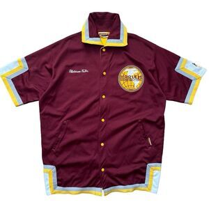 Vintage Platinum FUBU Harlem Globetrotters Maroon Warm Up Jersey Jacket XL Rare